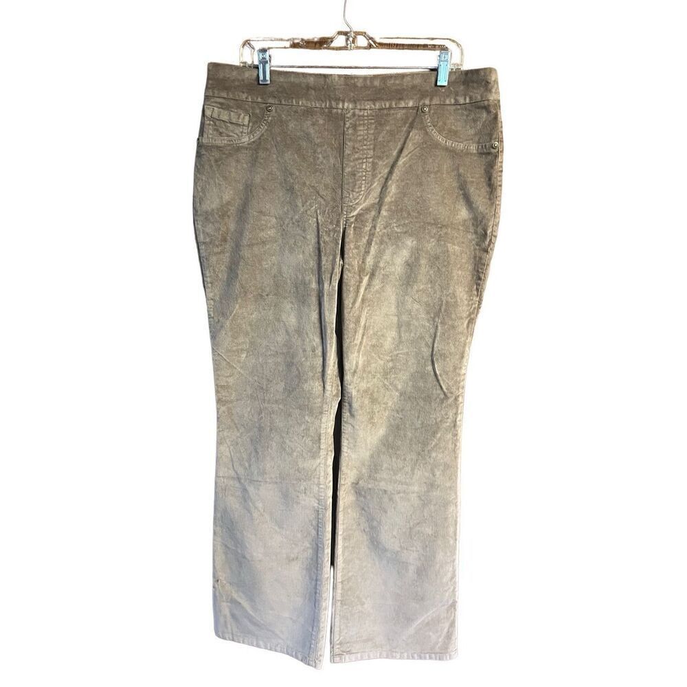 DG2 By Diane Gilman Sequence  Pull on Brown (Cocoa) Valore  Pants Sz XL NWT